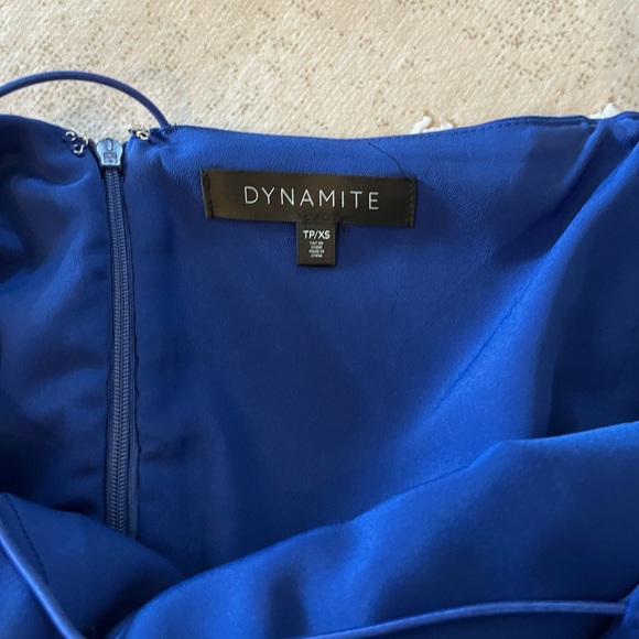 One shoulder satin mini dress - Picture 8 of 10